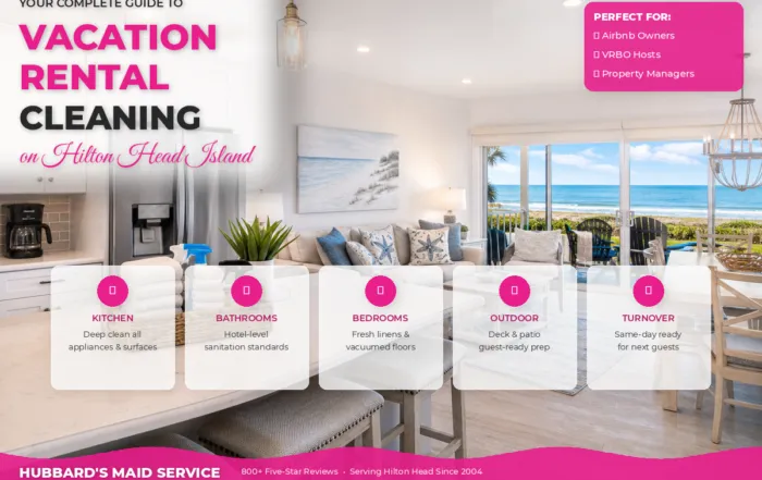Vacation rental cleaning guide Hilton Head Island