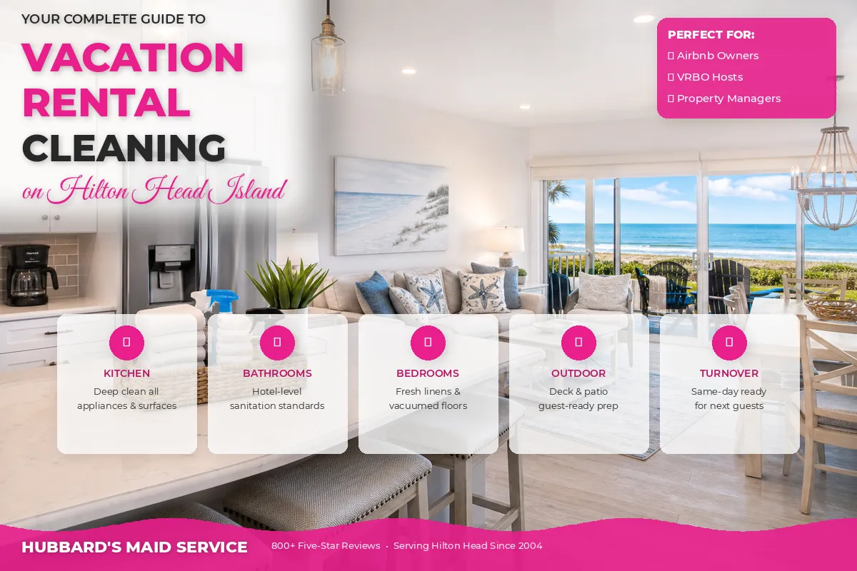 Vacation rental cleaning guide Hilton Head Island