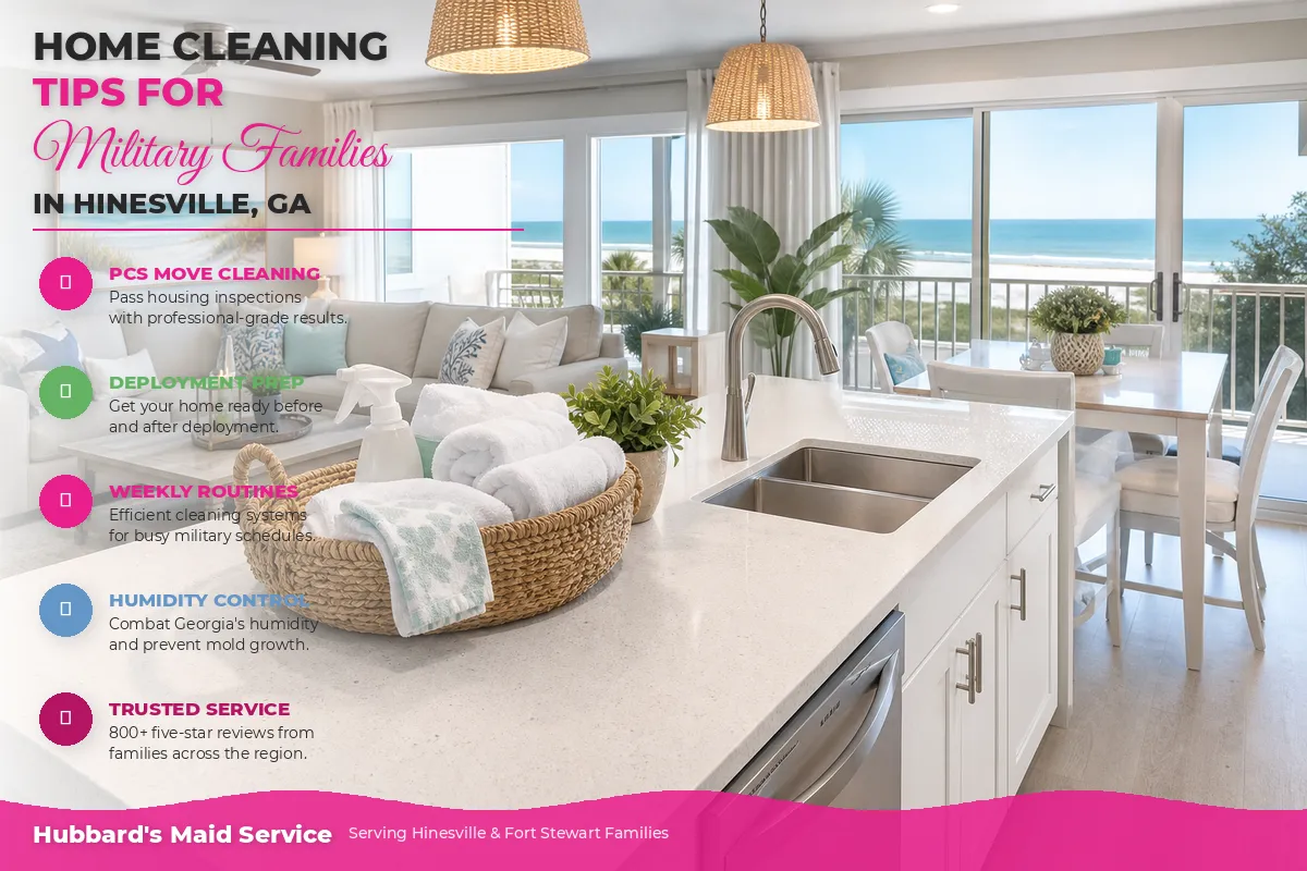 Home cleaning tips for military families in Hinesville GA