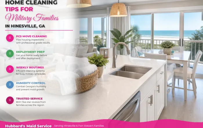 Home cleaning tips for military families in Hinesville GA