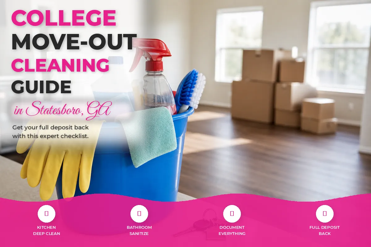 College move-out cleaning guide for Statesboro GA